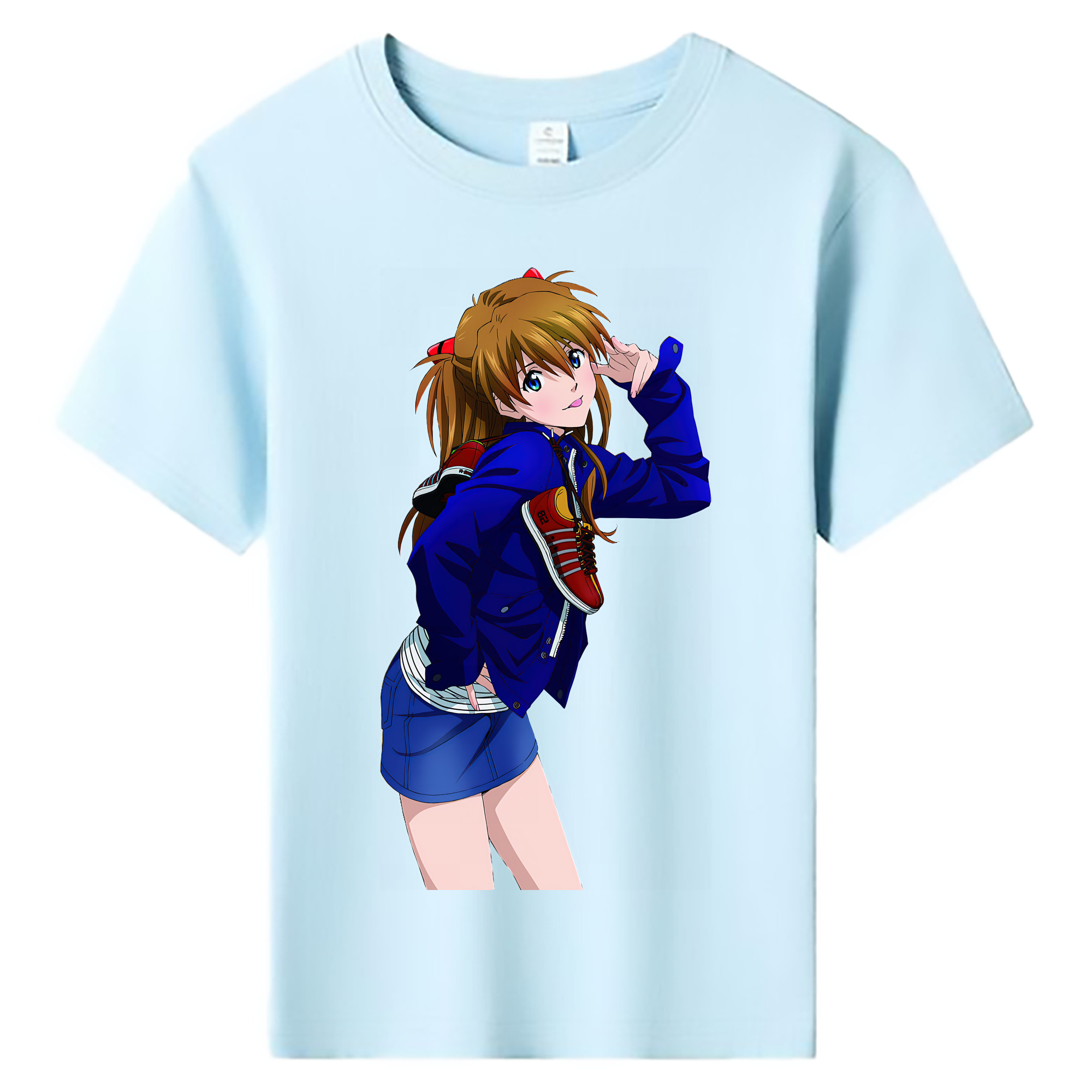 （画像用） EVA 新世紀エヴァンゲリオン 綿100％キッズTシャツ（フロントプリント）